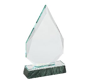 מגן הוקרה קריסטל יוקרתי עם בסיס אבן